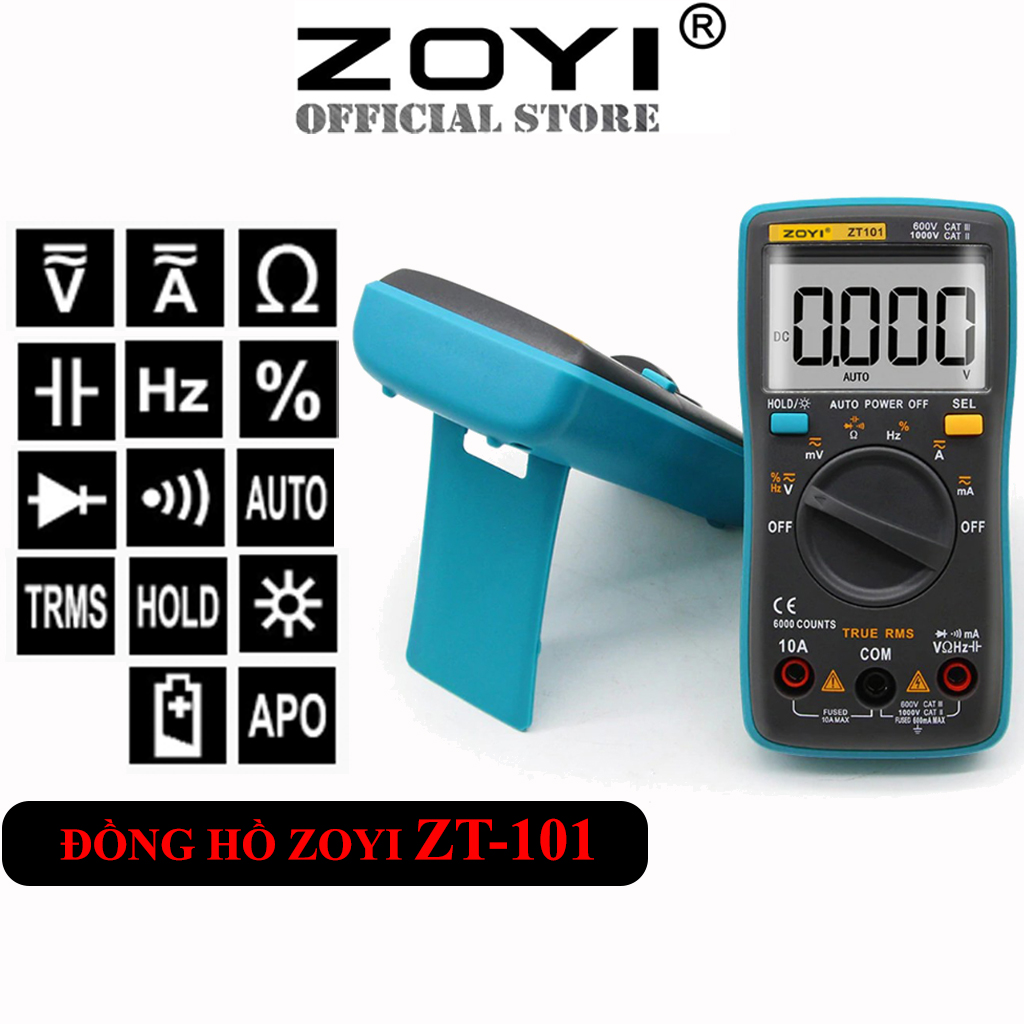 Zoyi Đồng Hồ Đo Điện Vạn Năng