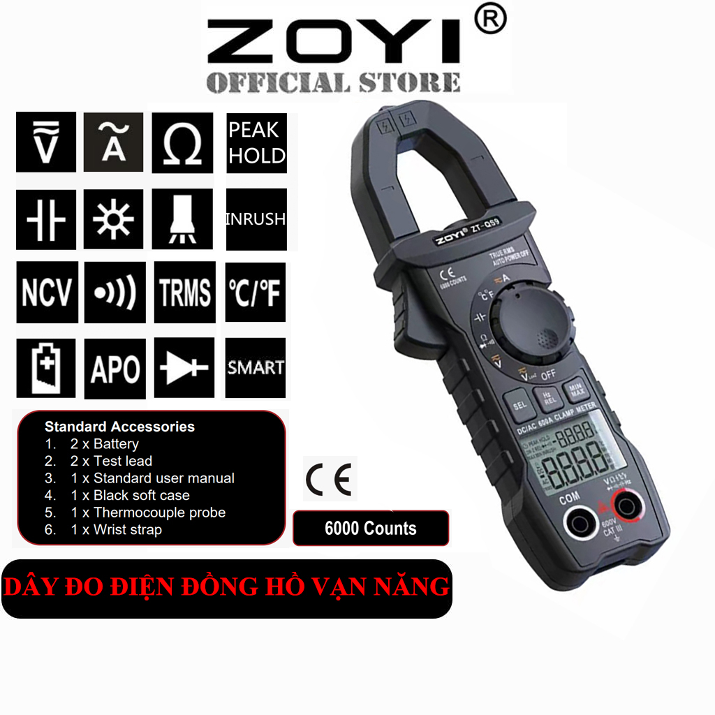 Zoyi Đồng Hồ Đo Điện Vạn Năng