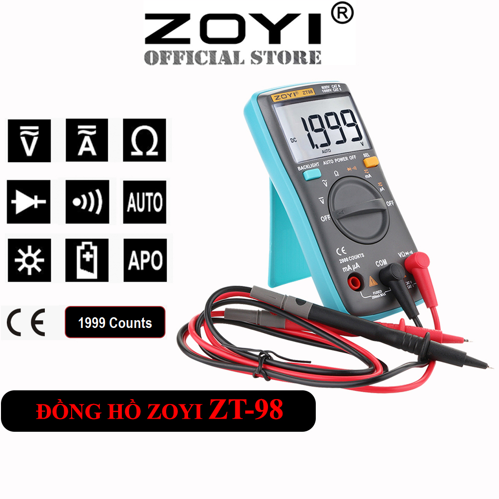 ZOYI Cách Tự Hiệu Chuẩn Đồng Hồ Vạn Năng Tại Nhà: Hướng - Ảnh sản phẩm chính hãng